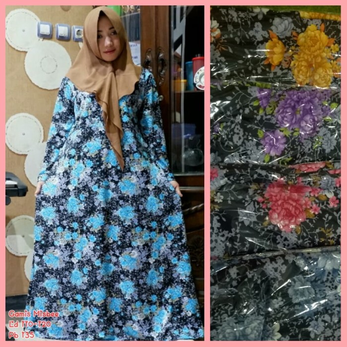 Gamis misbee motif /busui/umbrella -