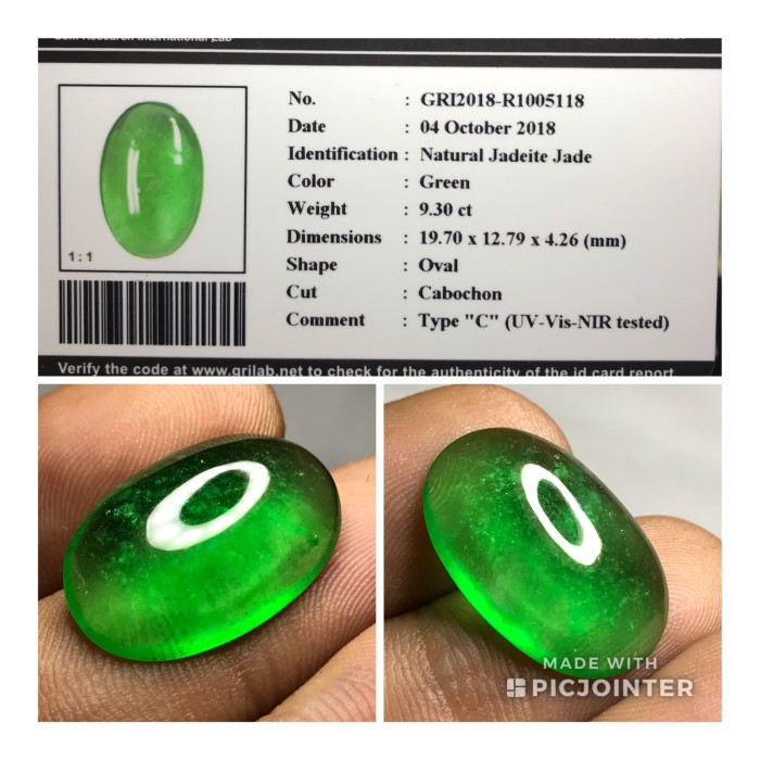China Certified Natural "Grade A" Jade Jadeite Hand-carved Pendant .