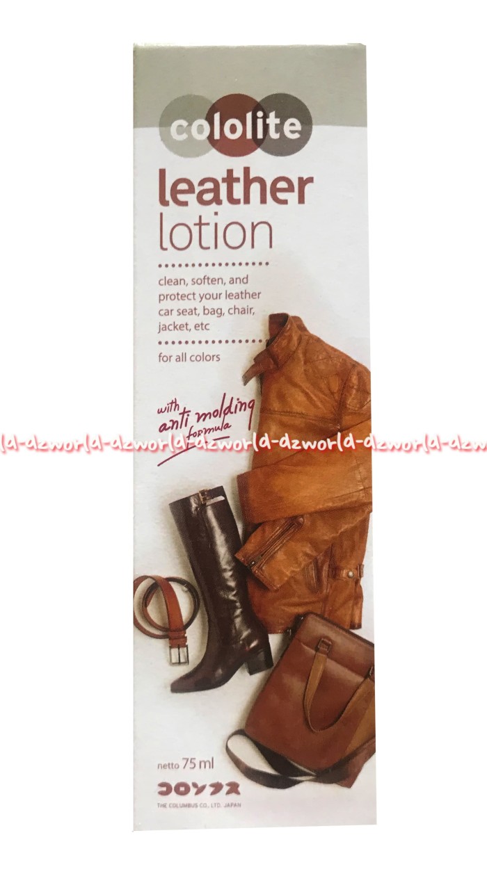 Cololite Leather Lotion Cairan Pembersih Bahan Kulit Netral 75ml