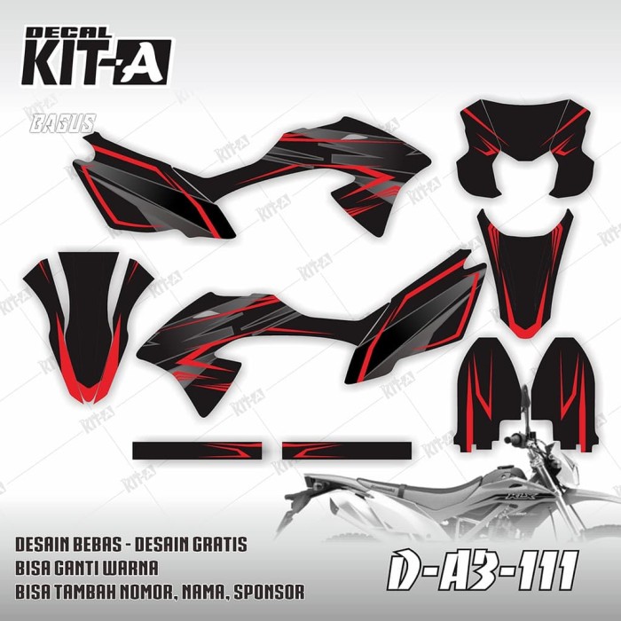 Jual Decal Stiker Motor Klx Bf 150 G Minimalis Simple Merah Hitam Sticker Sedong Rumahkreatif Anggrek Tokopedia