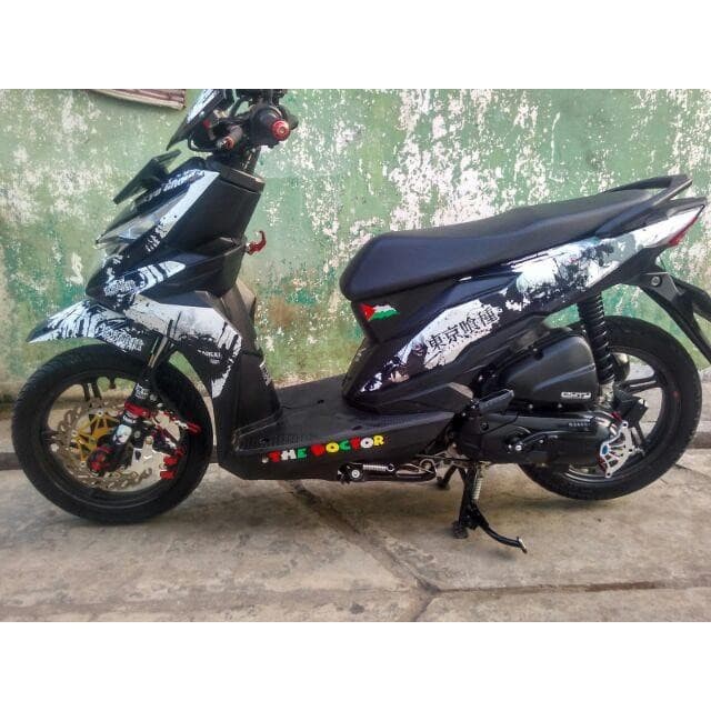 Jual Sticker Anime Decal Motor Honda Beat Street Kaneki Tokyo