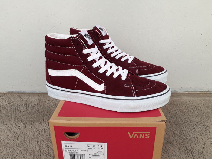 vans skate hi maroon