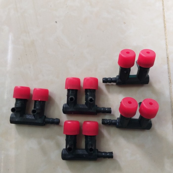 Kran Aerator 2 Arus / Kran 2 Way Pompa Udara