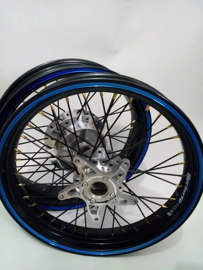 velg sepaket xd sprint 2tone tapak lebar ring 17 250 350 jari jari m
