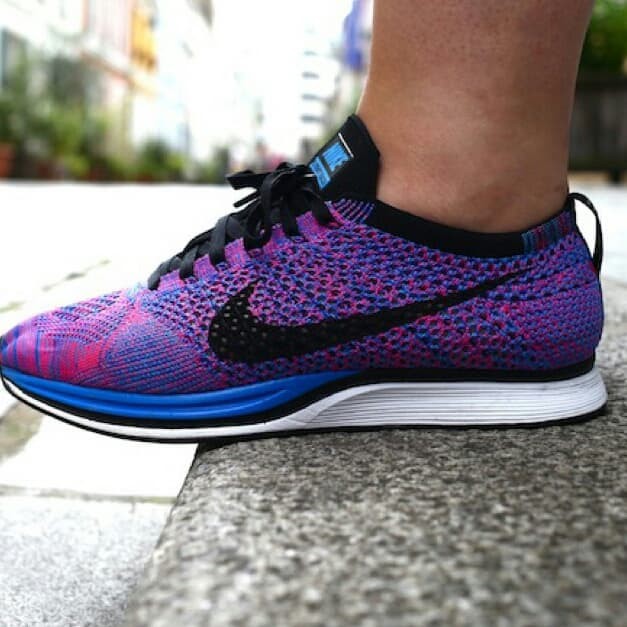 flyknit racer purple