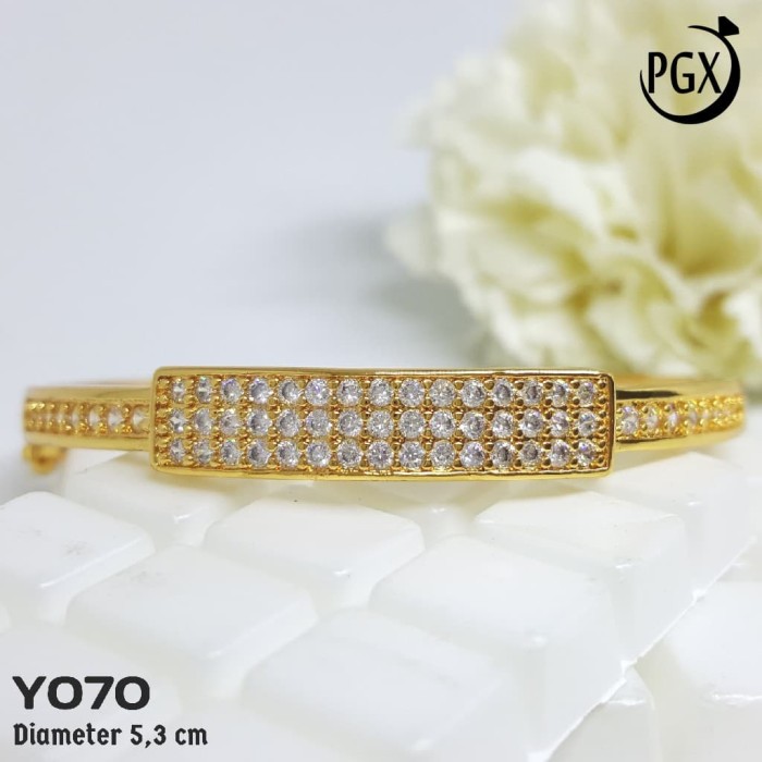 Y70 Gelang Bangkok Chanel | Set Perhiasan Imitasi Xuping Lapis Emas