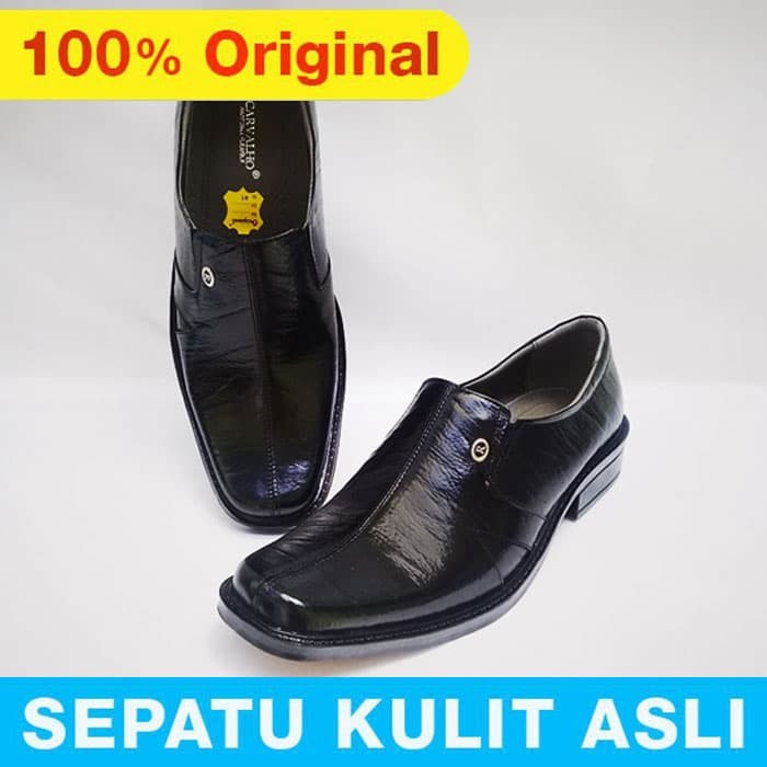 Jual Sepatu Pantofel Pria Bahan Kulit Sapi Asli Ht 179