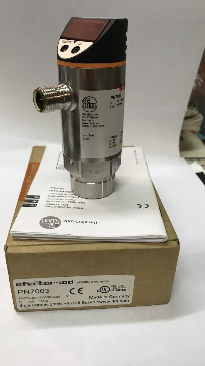 Jual Pressure Transmitter Sensor IFM Efector PN7003 Germany 0 25 bar