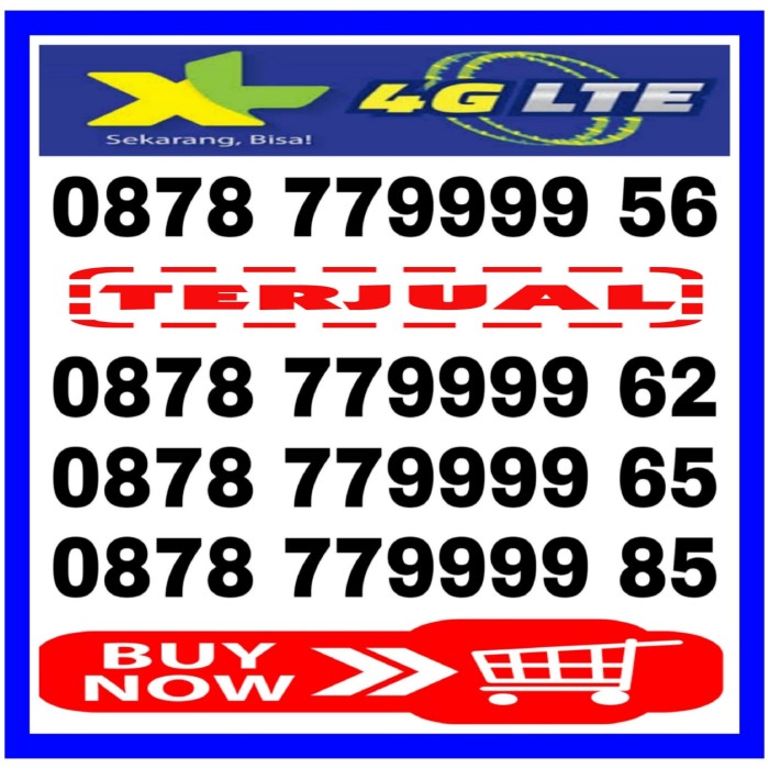 Kartu Perdana Nomor Cantik XL Axiata