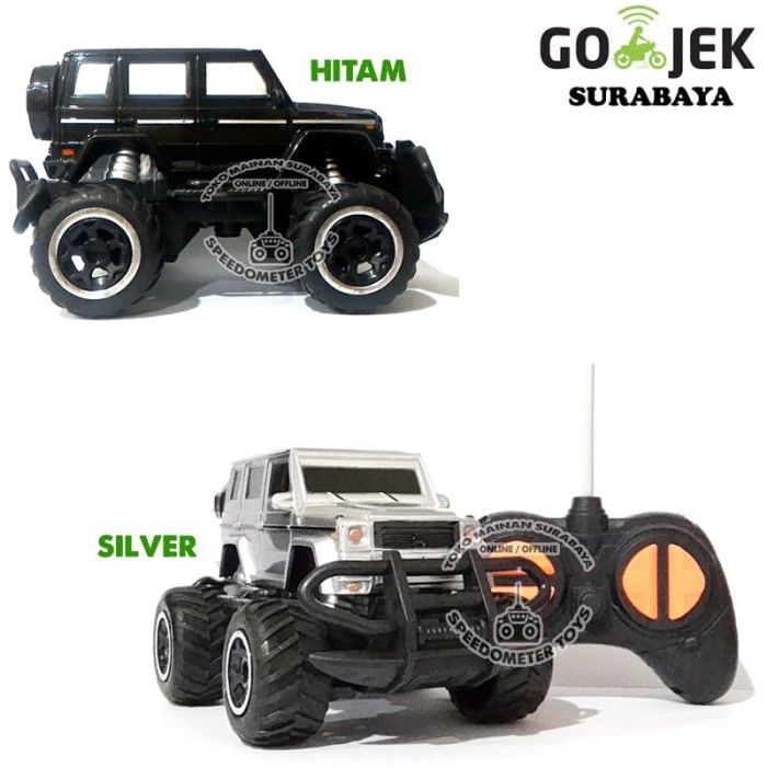RC Mobil Jeep Bigfoot Mini Car | Mainan Edukasi Anak Remote Control - Perak