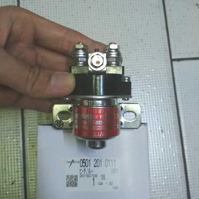 Jual relay starter komatsu PC2008 24V sawafuji type genuine Jakarta