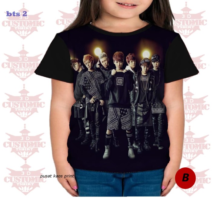 Jual kaos bts anak berkualitas - kaos kpop -kaosfull print