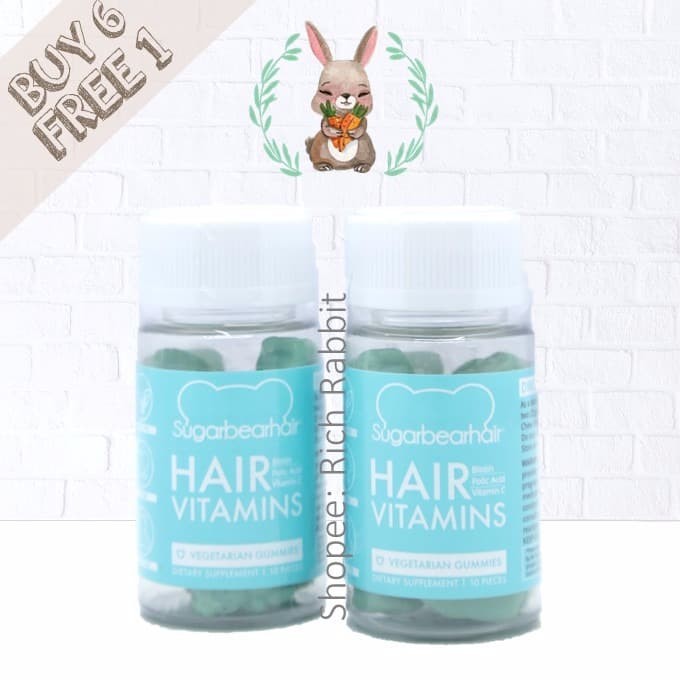 Promo Sugar Bear Hair Vitamins isi 10 biji Sugarbear Vitamin Rambut B