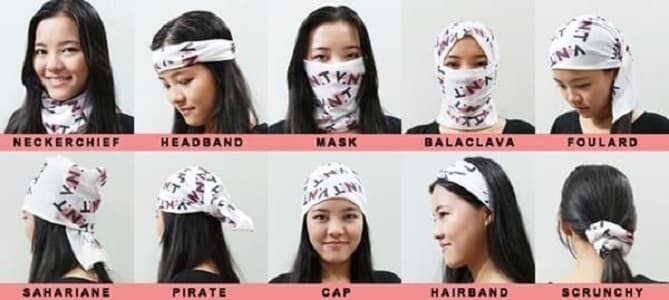 Buff Baff Bandana Slayer Syal Masker Motor Sepeda Penutup Wajah Masker - Pria