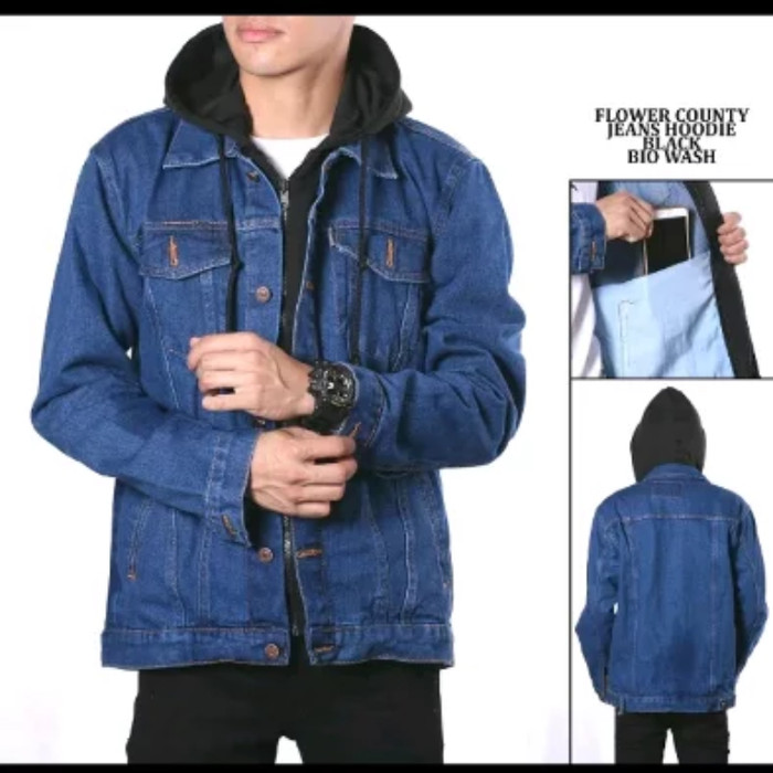 jaket levis hoodie