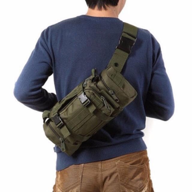 KWALITAS IMPORT TERBAIK TAS SELEMPANG ARMY TACTICAL MILITARY SM 317