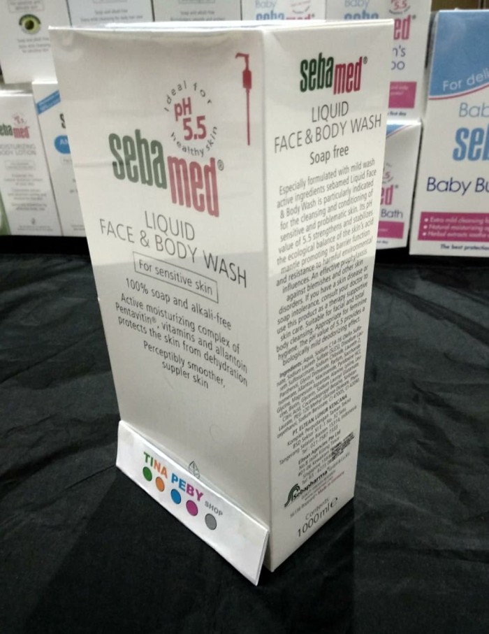 Sebamed Liquid Face and Body Wash 1000mL - liquid cleanser - sabun m