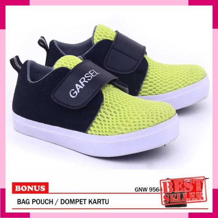 Garsel-Sepatu Anak Perempuan GNW 9564 Hijau Hitam
