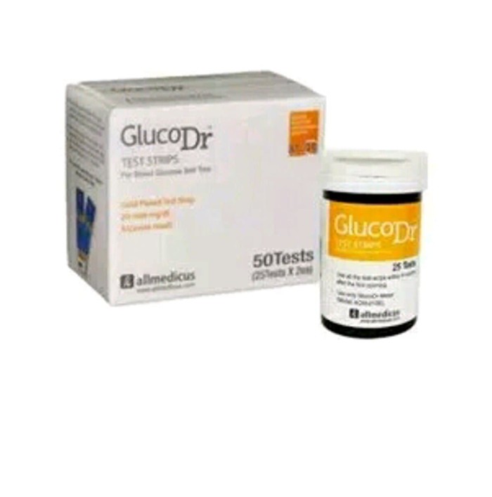 Foto Produk Strip Gluco Dr Bio Sensor isi 50/ strip gula darah bio sensor/gluco dr dari sumber online medika