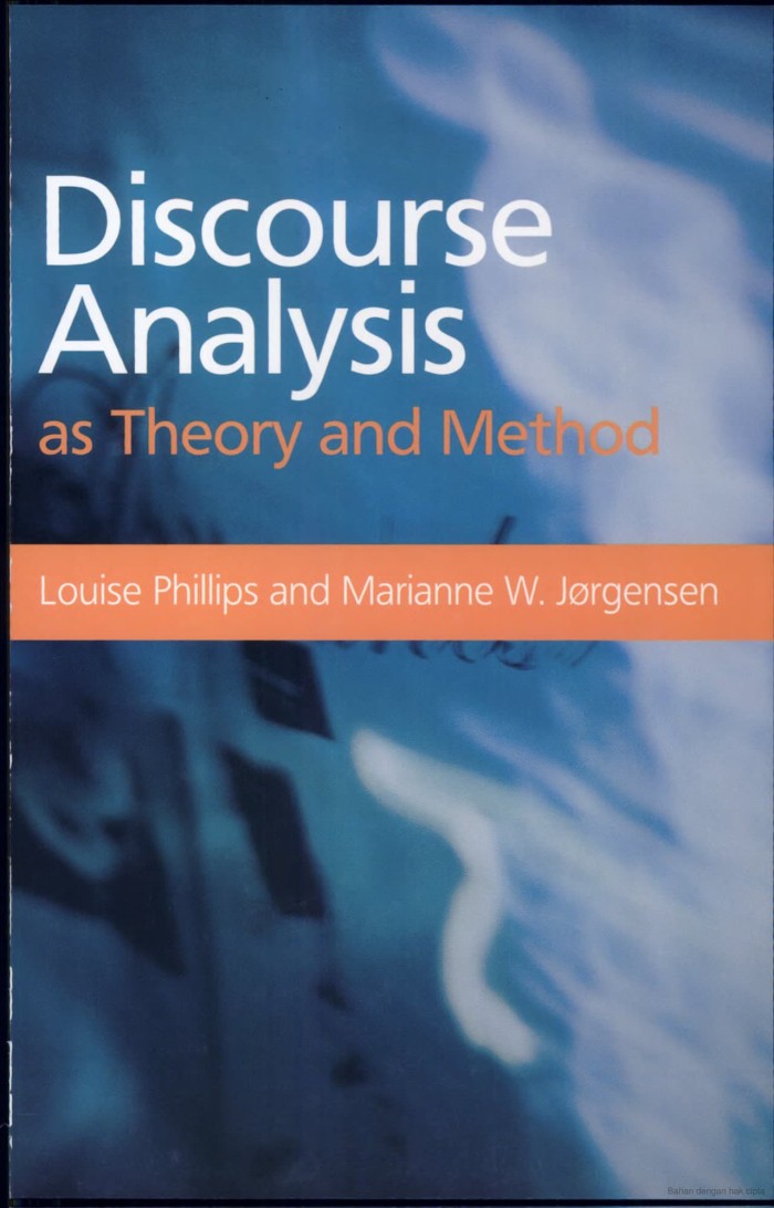 Discourse Analysis as Theory and Method