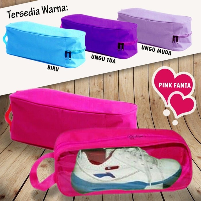 Tas Sepatu Olahraga BAHAN TEBAL Fitness Gym Sport Shoes Bag Organizer