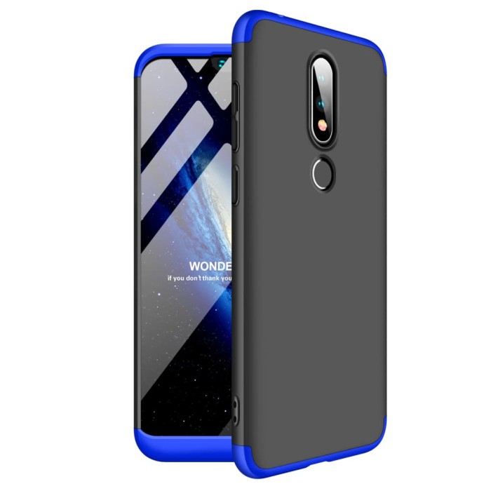 Foto Produk Nokia X6 / 6.1 PLUS 360 protection slim matte case - mix dari importking