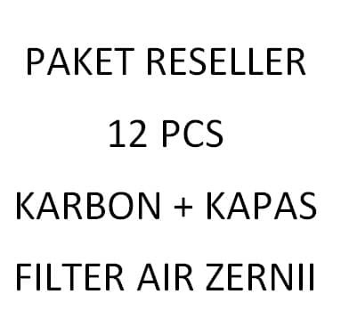 Paket Reseller Pemula,Refill Karbon dan Kapas Filter Air Zernii