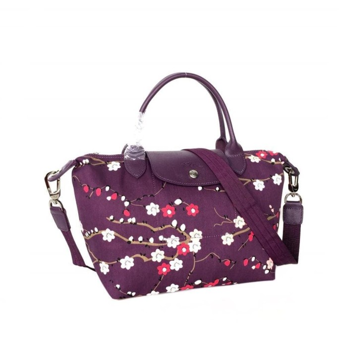 TAS Wanita Longchamp Le Pliage Neo Sakura Small Purple