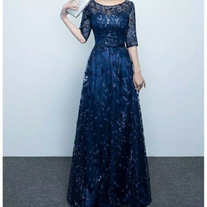 long dress brokat modern
