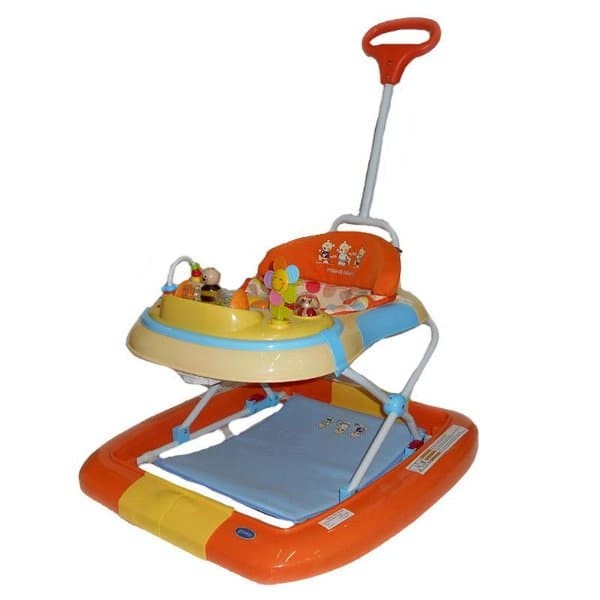 orange baby walker