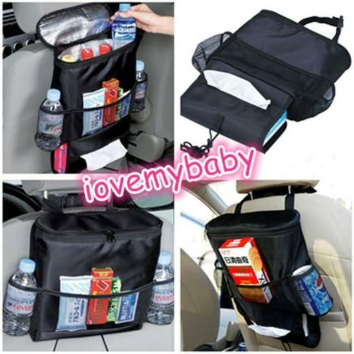 Car Seat Organizer Besar Gen 2 - Tmpt Makanan & Minuman Di Mobil