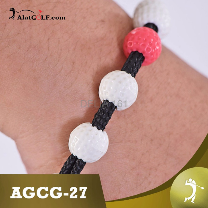 PREMIUM Gelang Plastik Manik manik Bola Golf