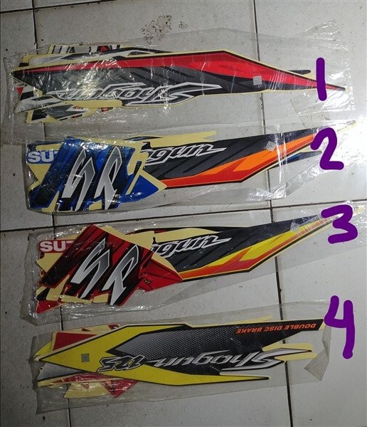 Striping Lis&Stiker Body&Stiker Motor Shogun SP 2007
