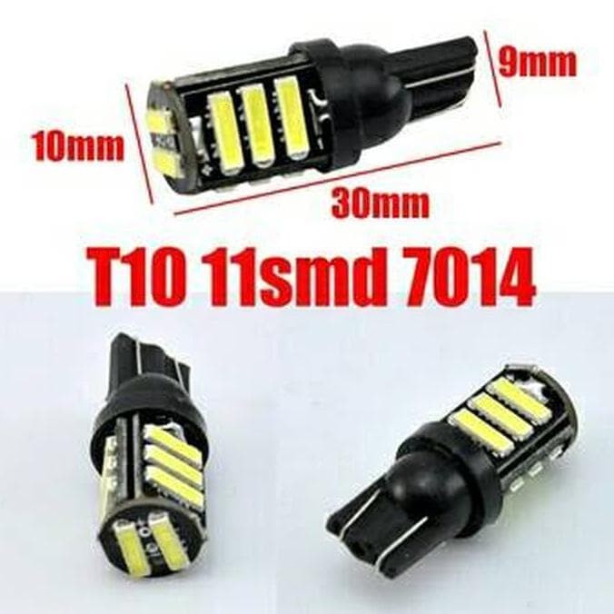 SALE LAMPU LED T10 7014 11 TITIK SENJA SEIN MUNDUR SUPER BRIGHT MOBIL