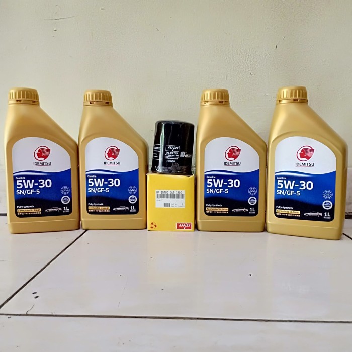 Jual Paket Oli Mesin Mobil Idemitsu 5w30 Fs 4ltr Filter Oli Mobilio Freed Kota Bekasi Prime Oli Tokopedia