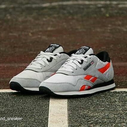 reebok cl nylon grey