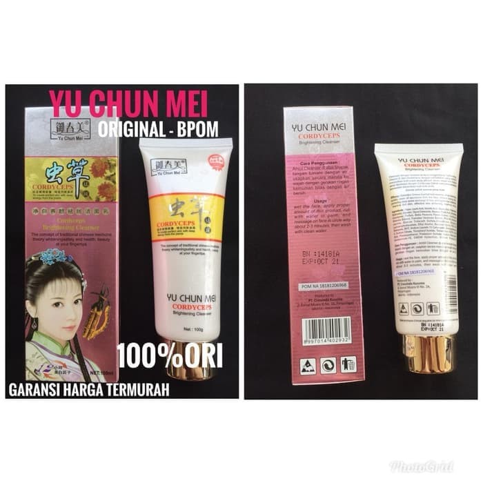 SABUN CUCI MUKA - CLEANSER - FACIAL WASH YU CHUN MEI - CORDYCEPS