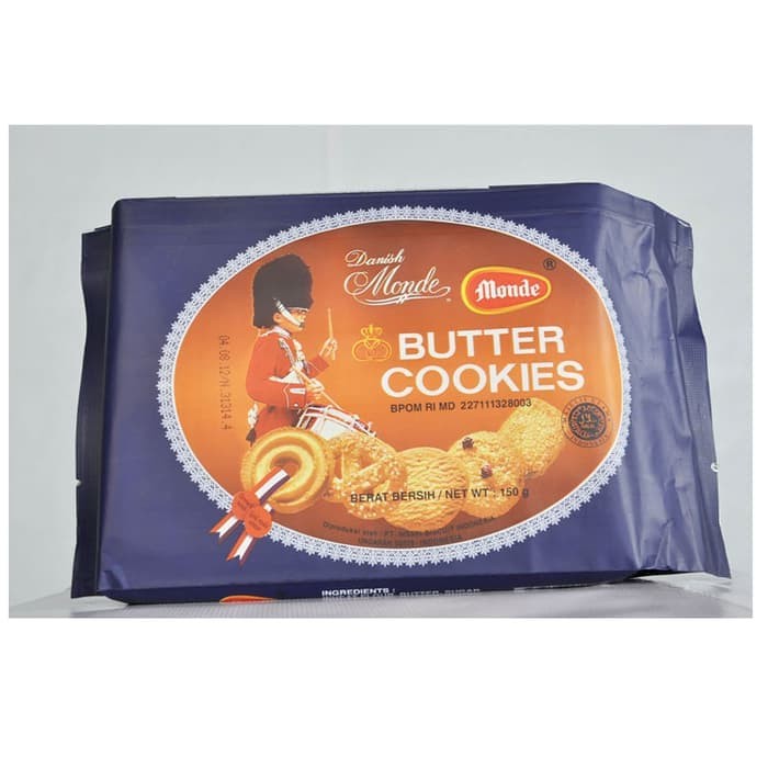 Jual MONDE BUTTER COOKIES 150 GRAM 1 KARTON ISI 20 PAK Jakarta