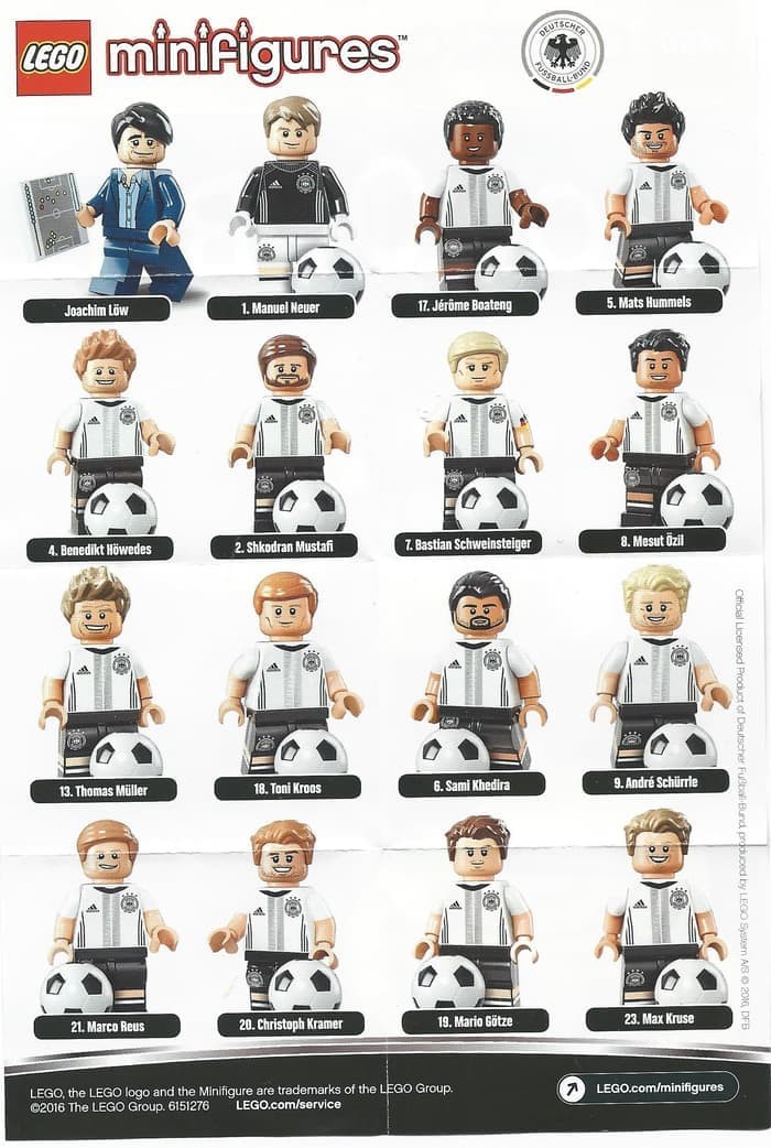 CHRISTOPH KRAMER # 20 German Soccer Lego DFB Minifigure # 71014