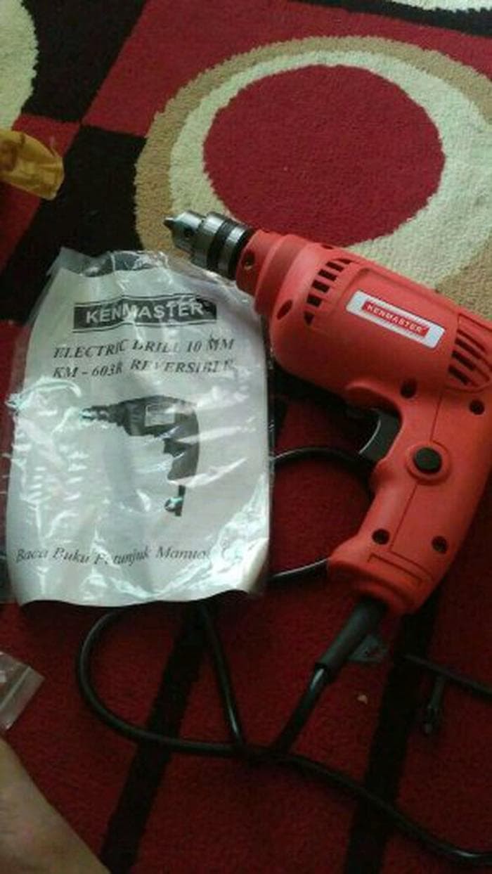 MESIN BOR LISTRIK KENMASTER KM-603r 10 mm BOLAK BALIK - MESIN BOR