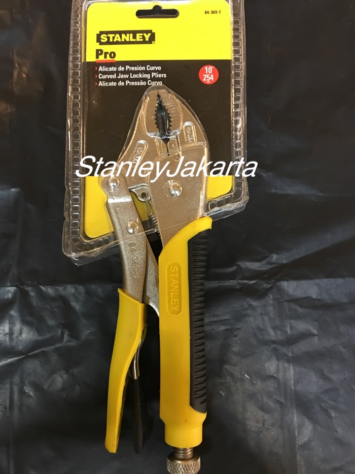 Jual Stanley Vice Grip / Locking plier Curved Jaw 10" / 84369