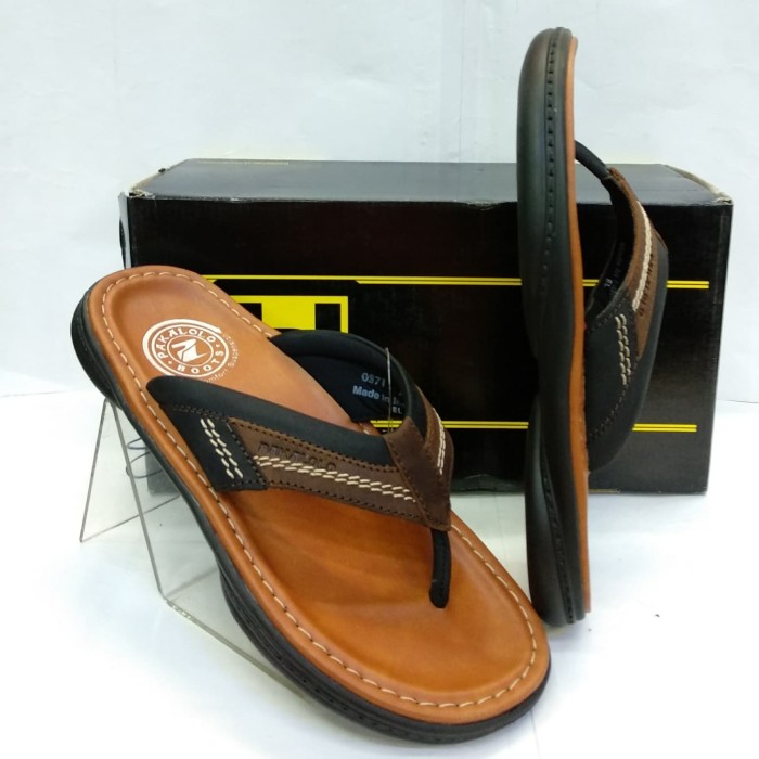 sandal kulit pakalolo N 0871 brown 39-43 original