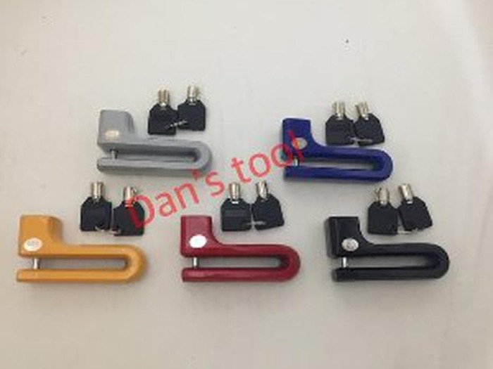 Gembok Cakram Motor Hitam - Gembok Disc Brake - Disc brake Lock