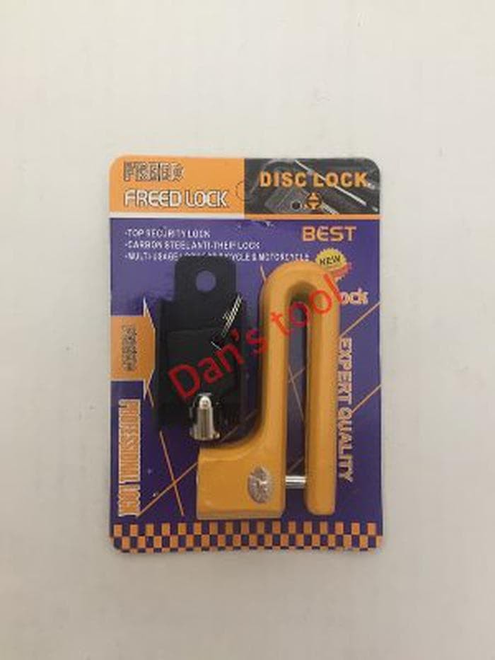 Gembok Cakram Motor Hitam - Gembok Disc Brake - Disc brake Lock