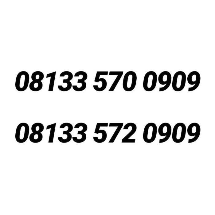 NOMOR CANTIK TELKOMSEL 8000 8008 KARTU PERDANA AS / SIMPATI 8888 189