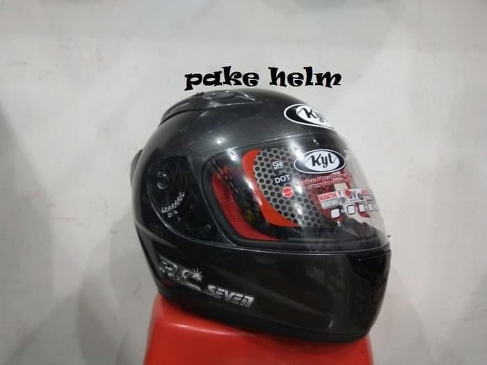 HELM KYT RC 7 RC SEVEN SOLID ABU ABU TUA FULL FACE RC7 MURAH
