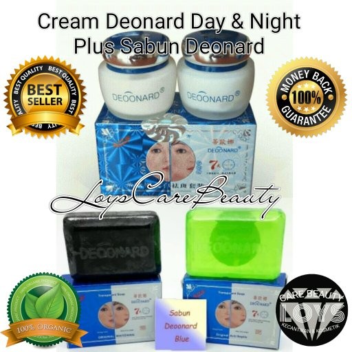 Cream Deonard - Paket Deoonard Blue 7 Days Cream Siang malam & Sabun