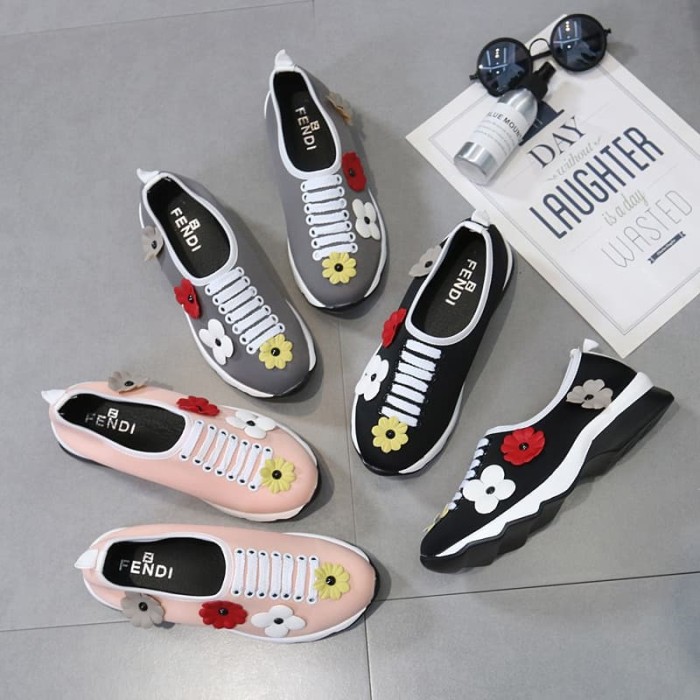 fendi floral sneakers