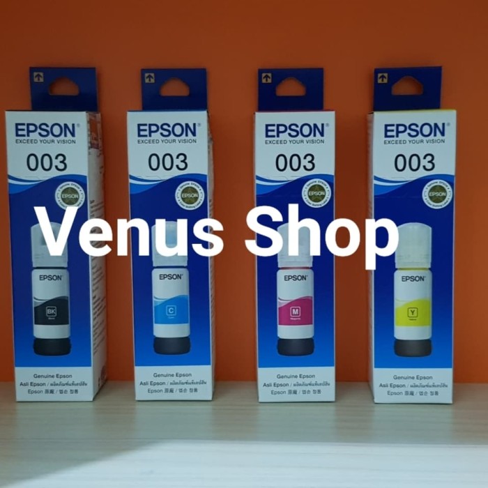 Foto Produk EPSON TINTA 003 ORIGINAL L1110- L3100-L - 3101 - L3110 - L3150 - L5190 - Biru dari VENUSSHOP