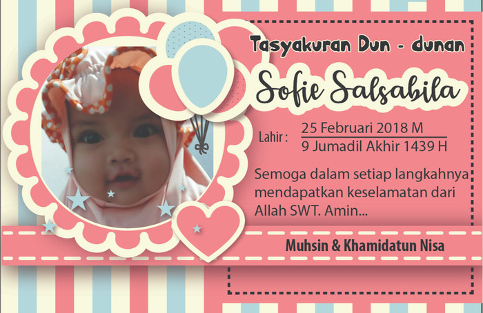 Jual Stiker Tasyakuran Aqiqah Turun Tanah Ulang Tahun Dll Kab Pekalongan Multiprint Tokopedia